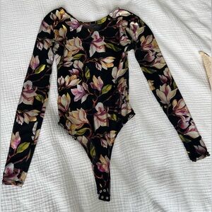 NBD Multicolor Floral Bodysuit